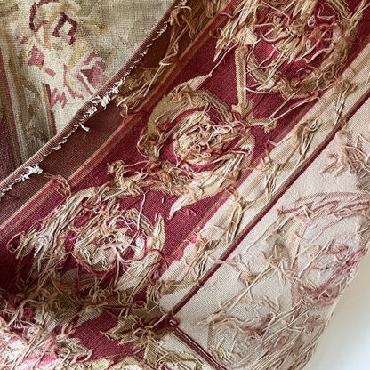 Late 19th Century Aubusson Tapestry with Floral Medallion