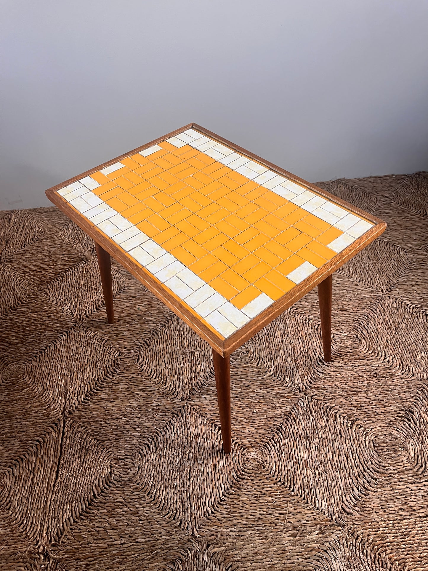 Midcentury Tile Topped Sidetable
