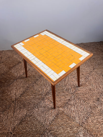 Midcentury Tile Topped Sidetable