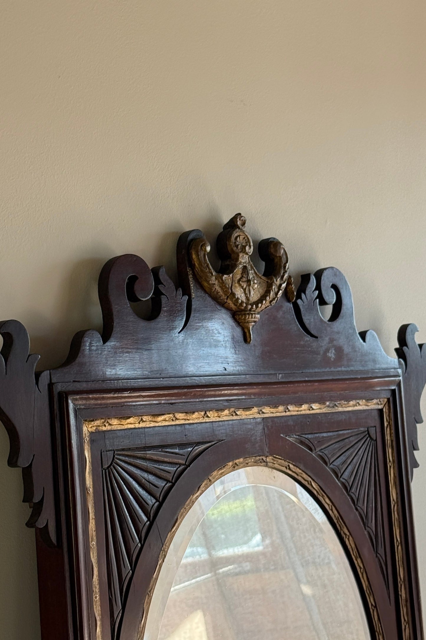 Chippendale Revival Wall Mirror c.1900