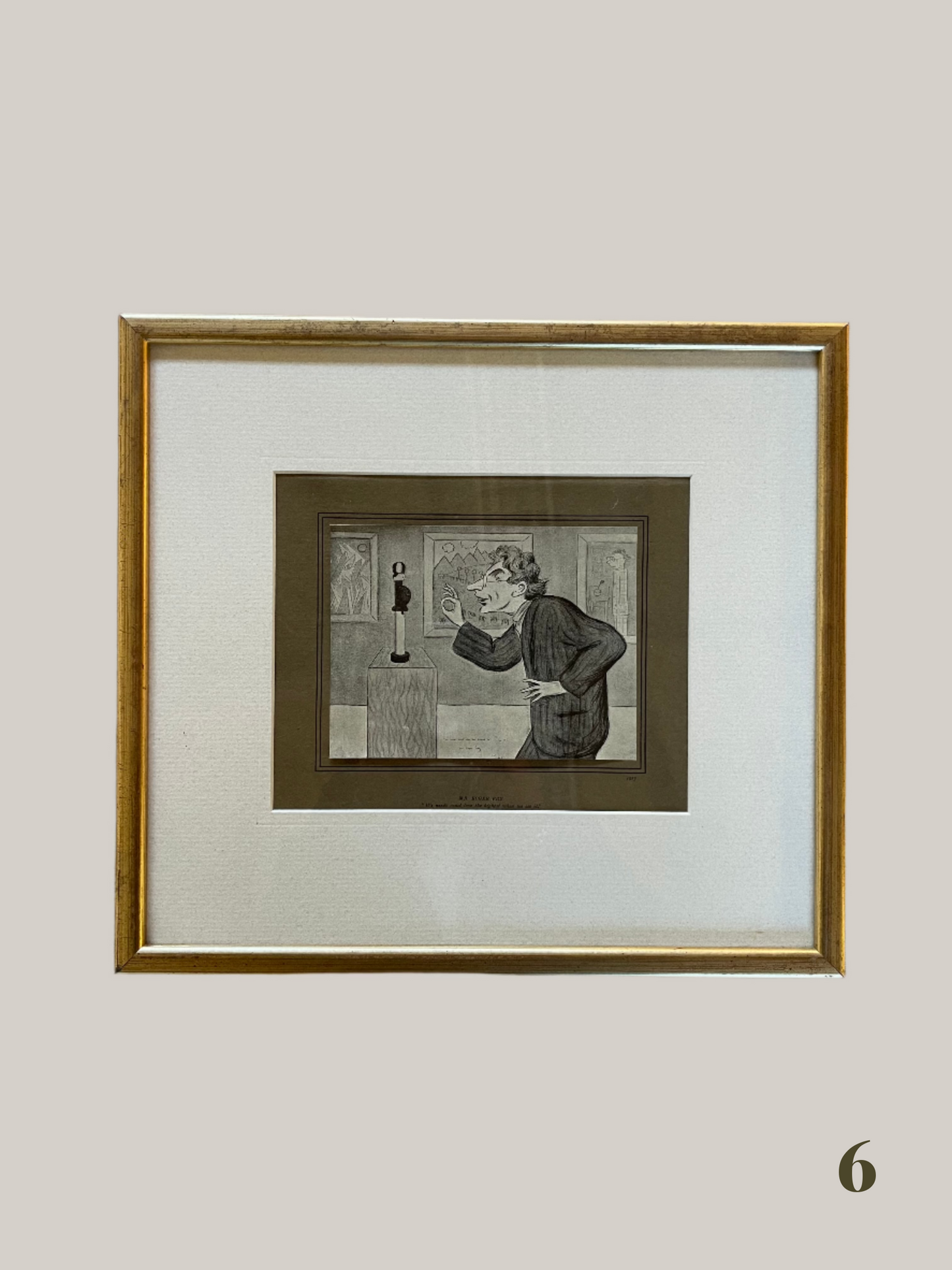 Vintage Framed Caricatures (12 Available)