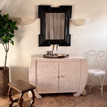 Sculptural Fossil Stone Cabinet c. 1970