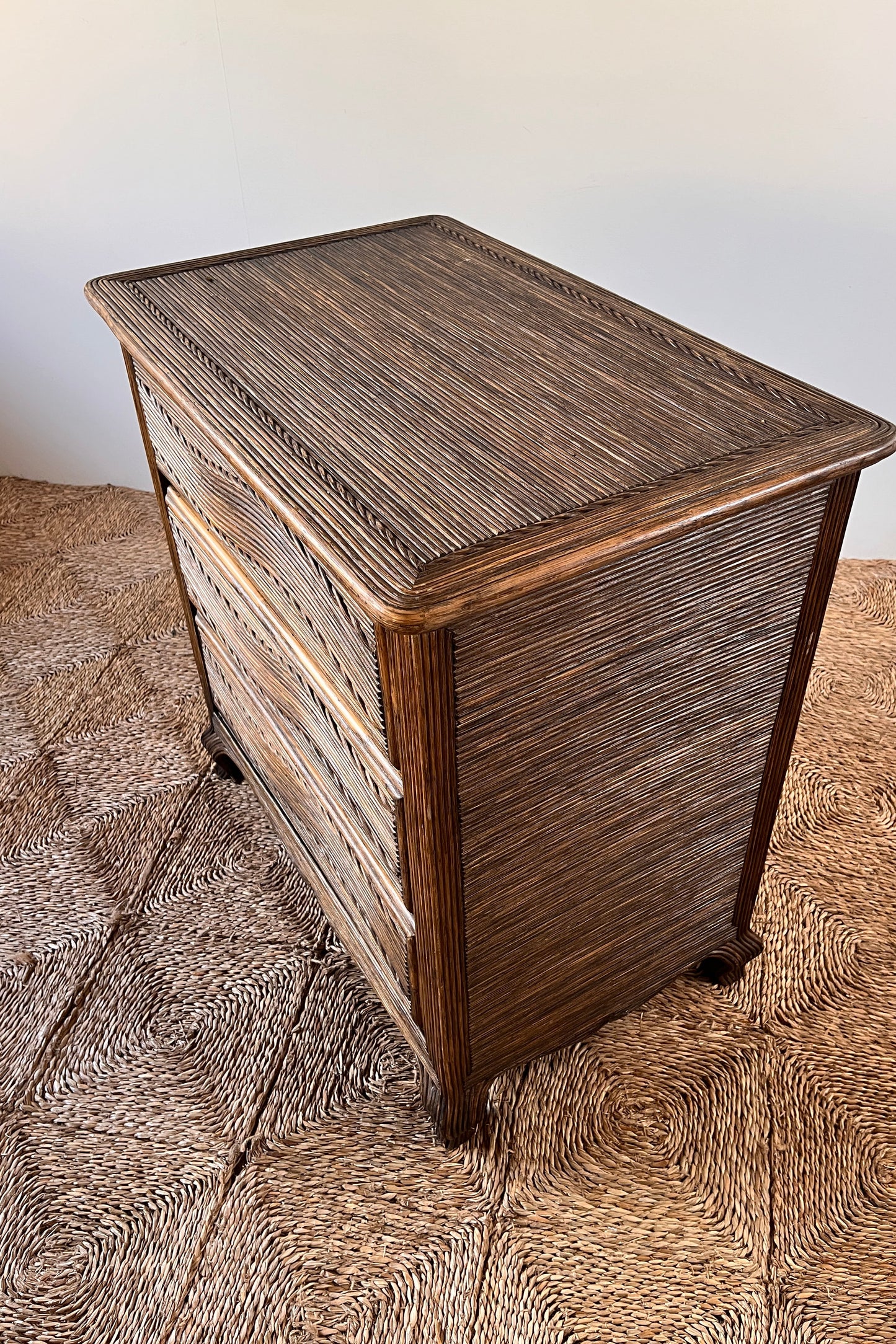 French Pencil Reed Chest C. 1970