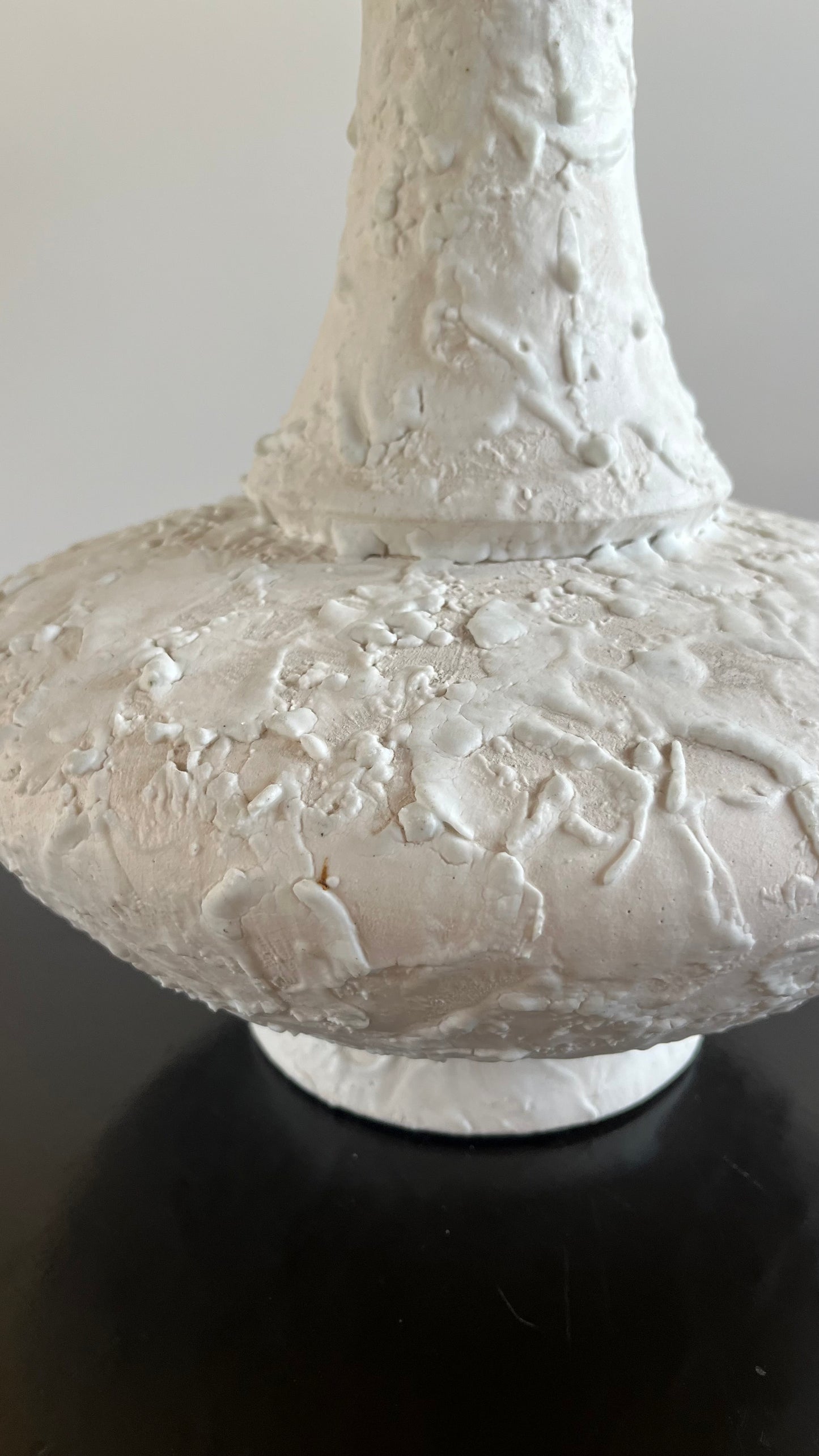 Large French Sculptural Ceramic Table Lamp, c.1970s