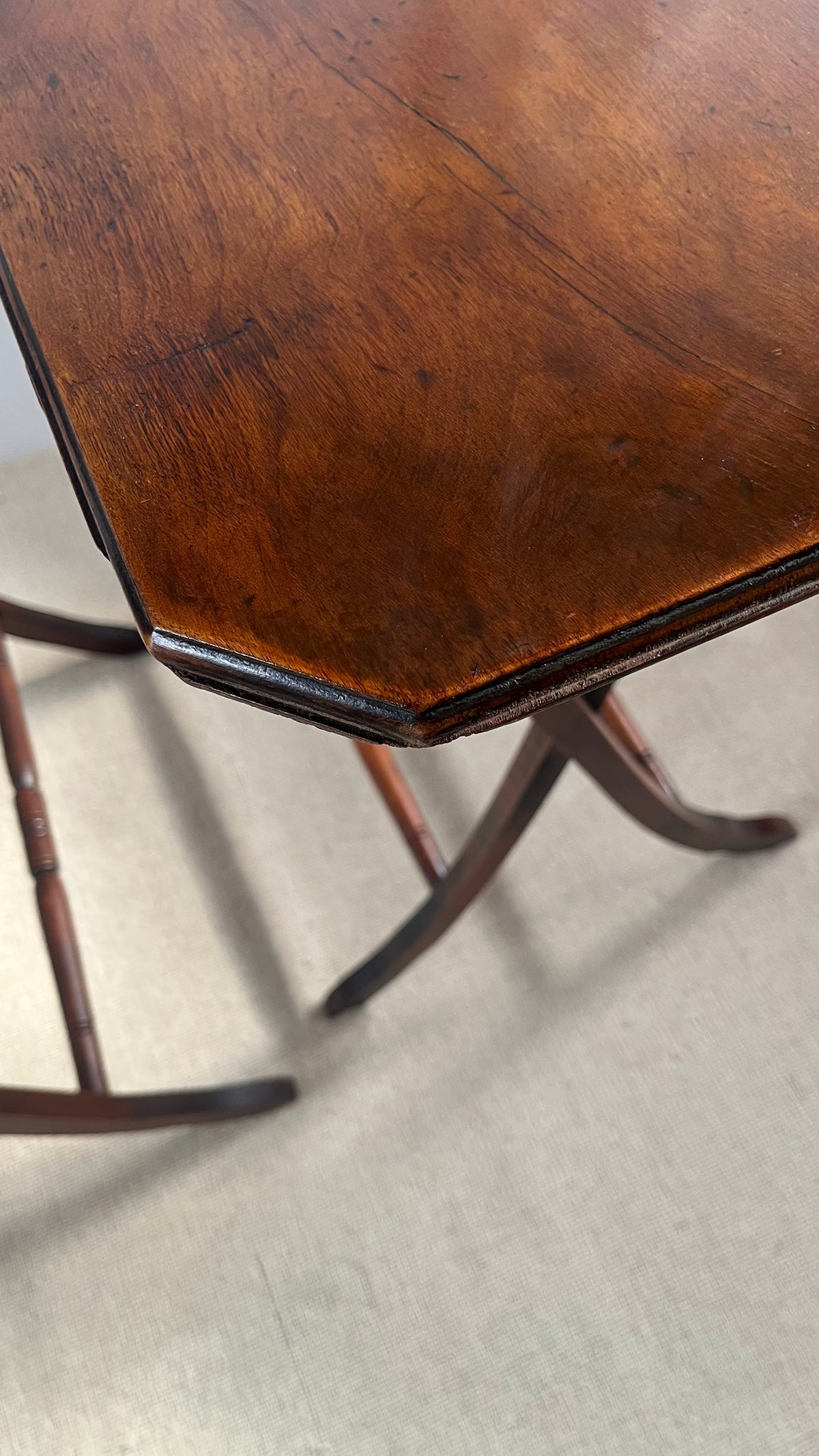 Pair of Edwardian Mahogany Folding Coaching Tables, c.1900