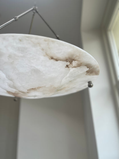 Large Alabaster Plafonnier