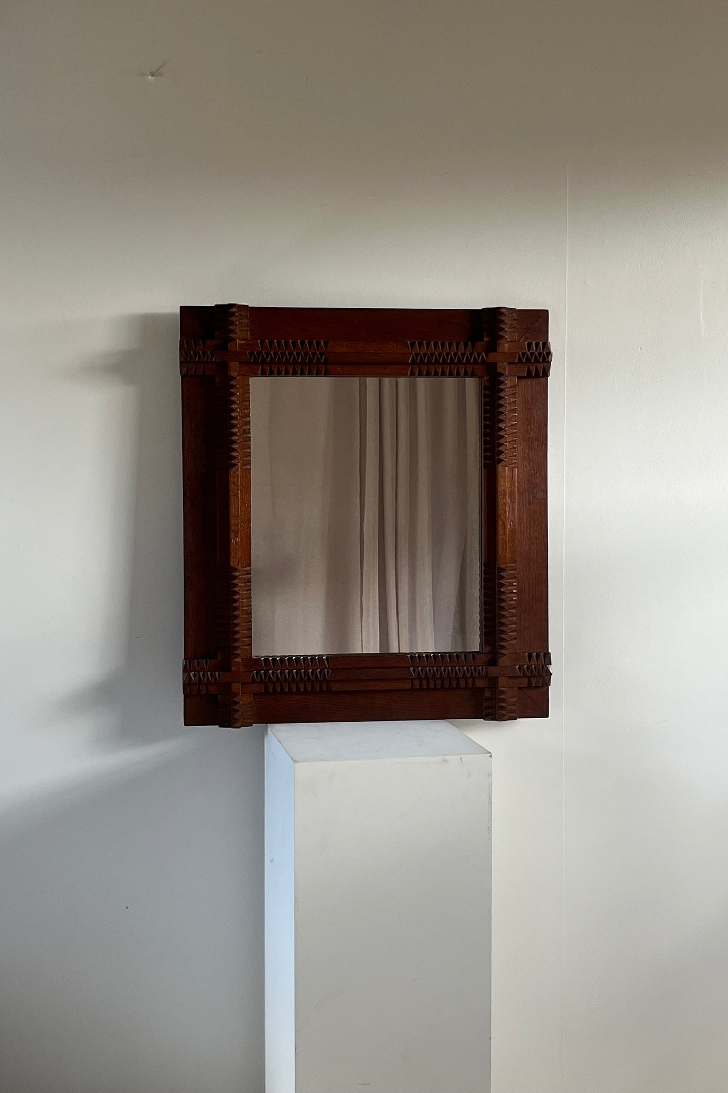 French Tramp Art Mirror
