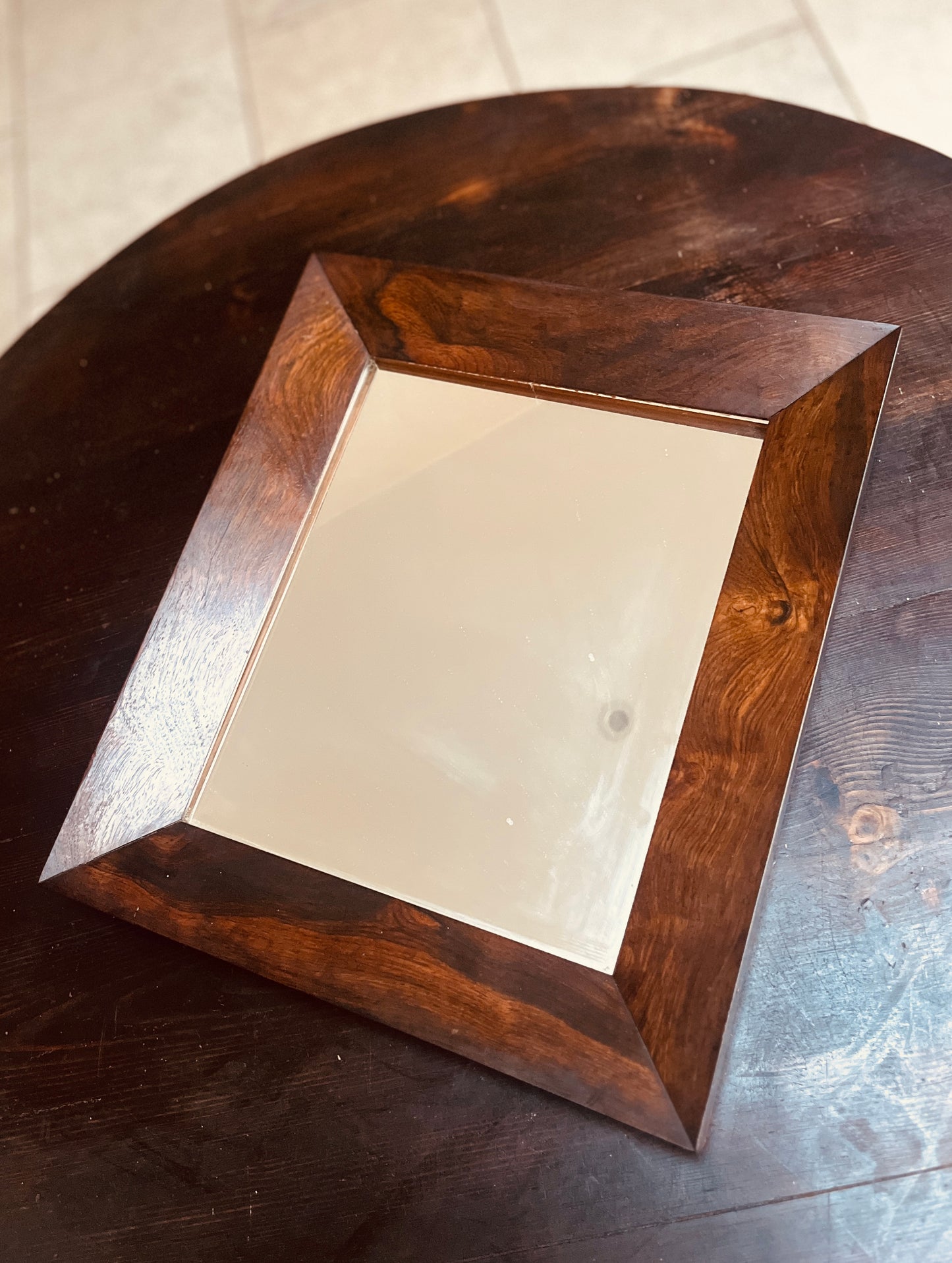 Smart Walnut Mirror C.1900