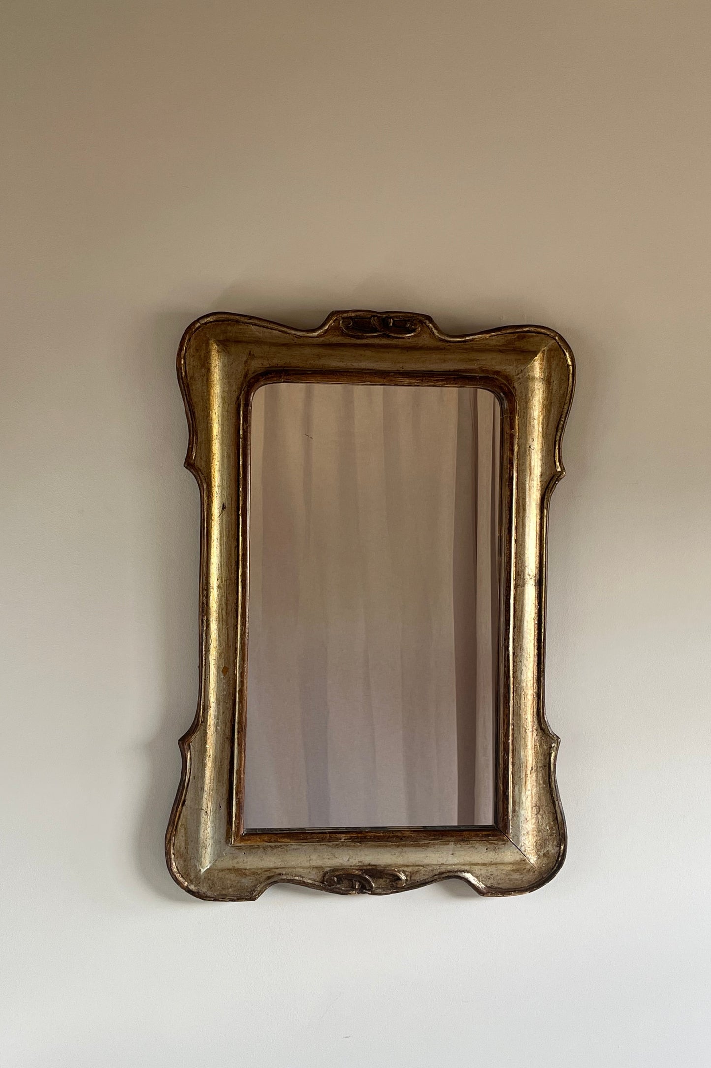 Italian Mid-Century Giltwood Mirror