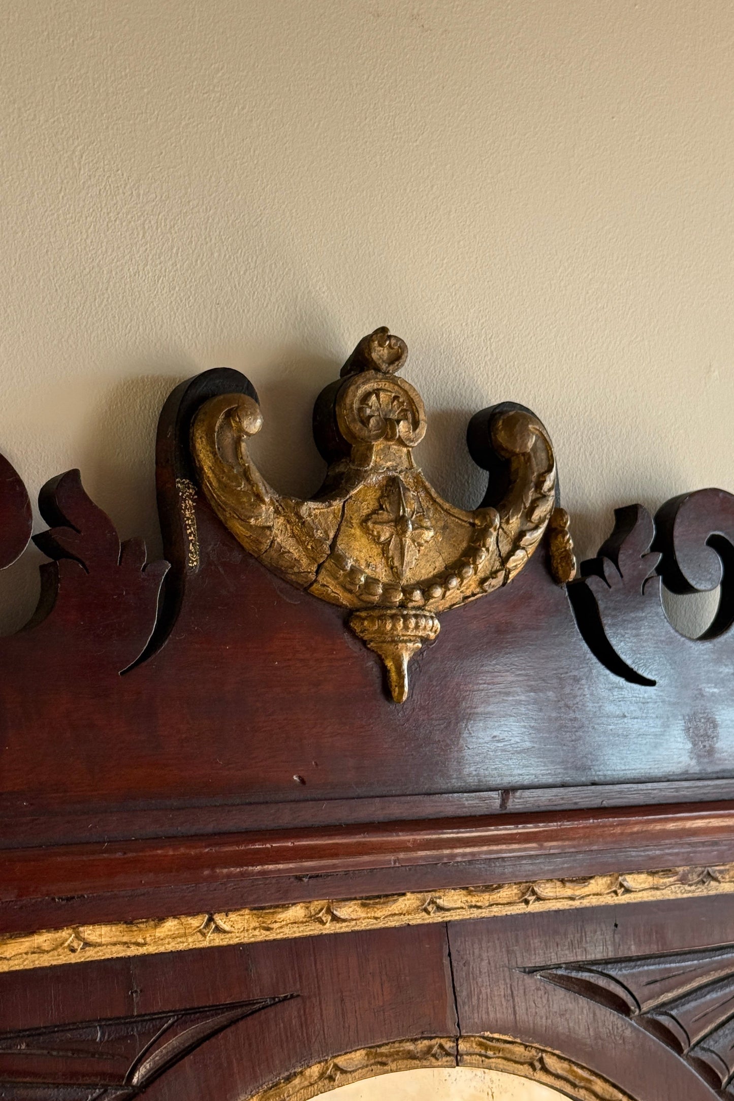 Chippendale Revival Wall Mirror c.1900