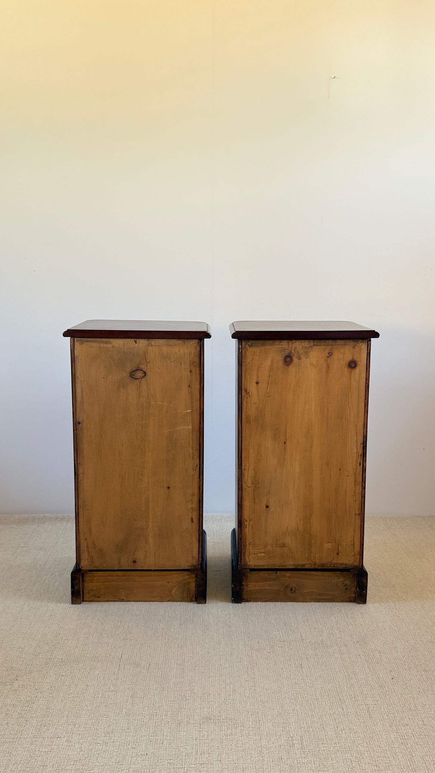 Pair of Late 19th Century Georgian Revival Bedside Cabinets