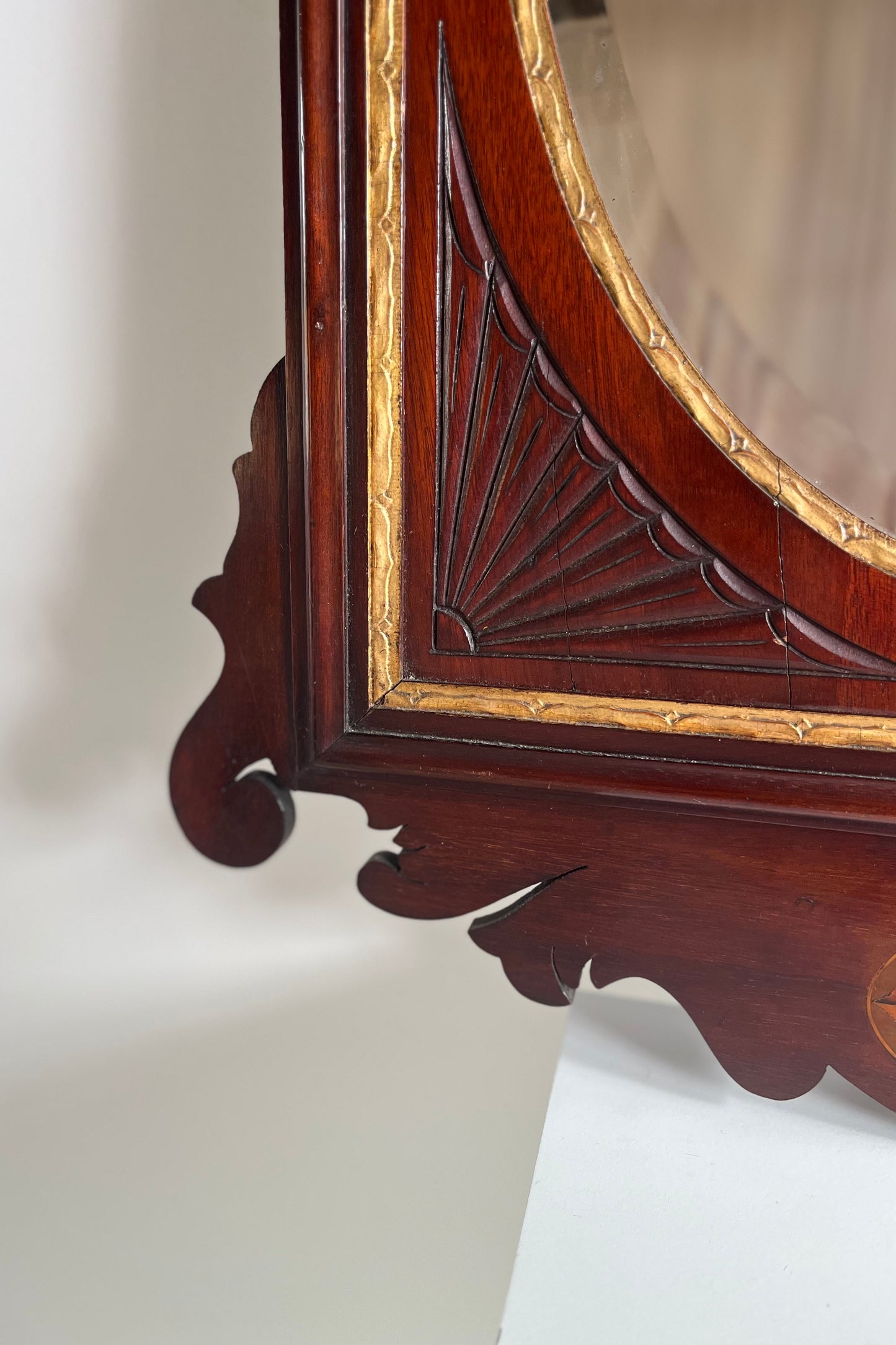 Chippendale Revival Wall Mirror c.1900