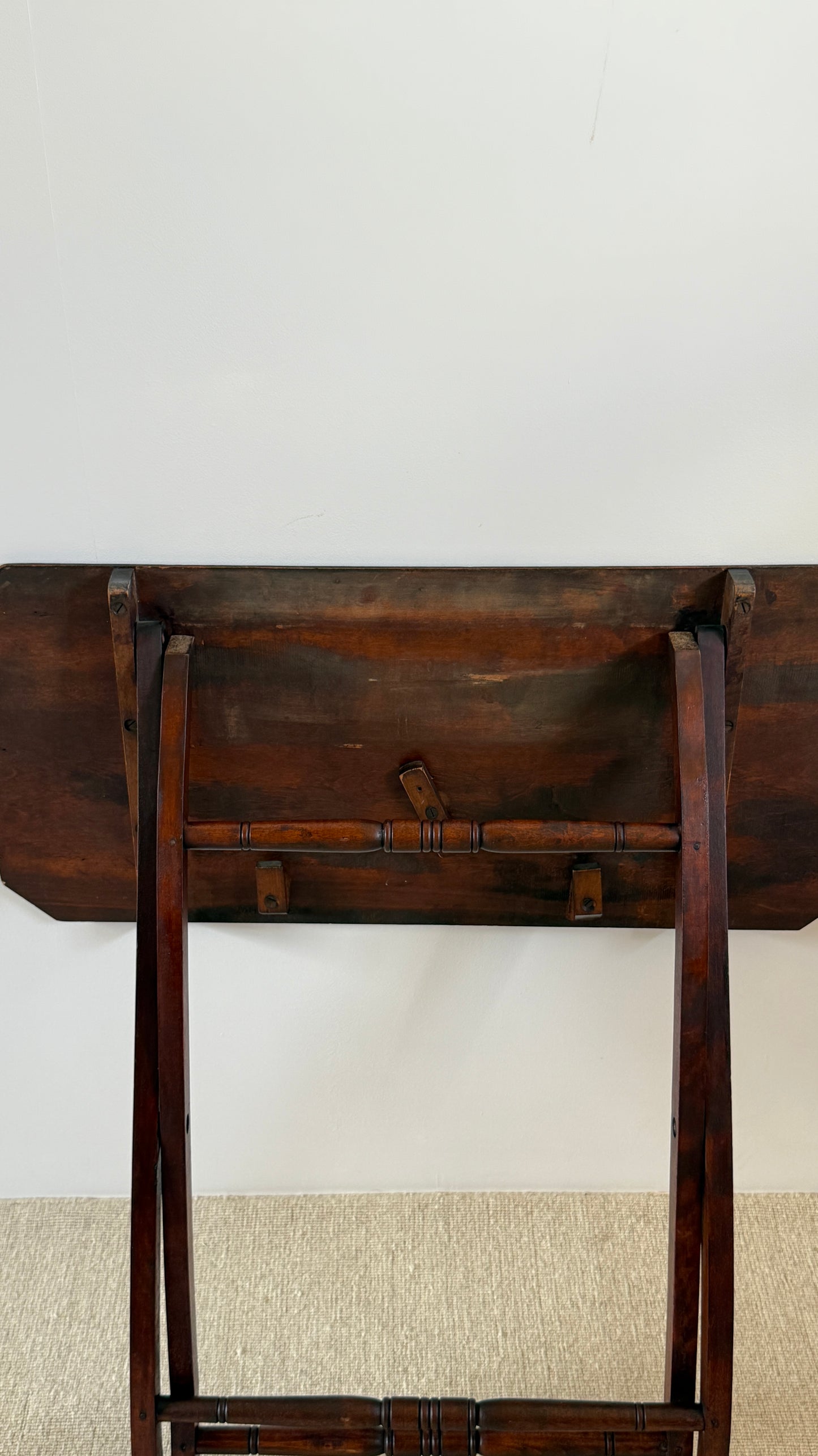 Pair of Edwardian Mahogany Folding Coaching Tables, c.1900