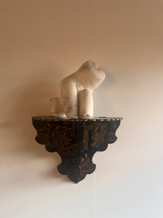 Hand Painted Chinoiserie Shelf C.1900