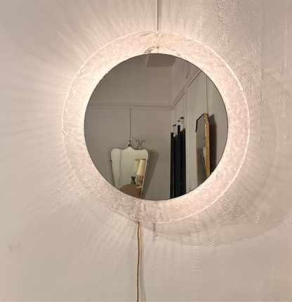 Mid-Century Lucite Framed "Ice" Mirror - Germany C 1960