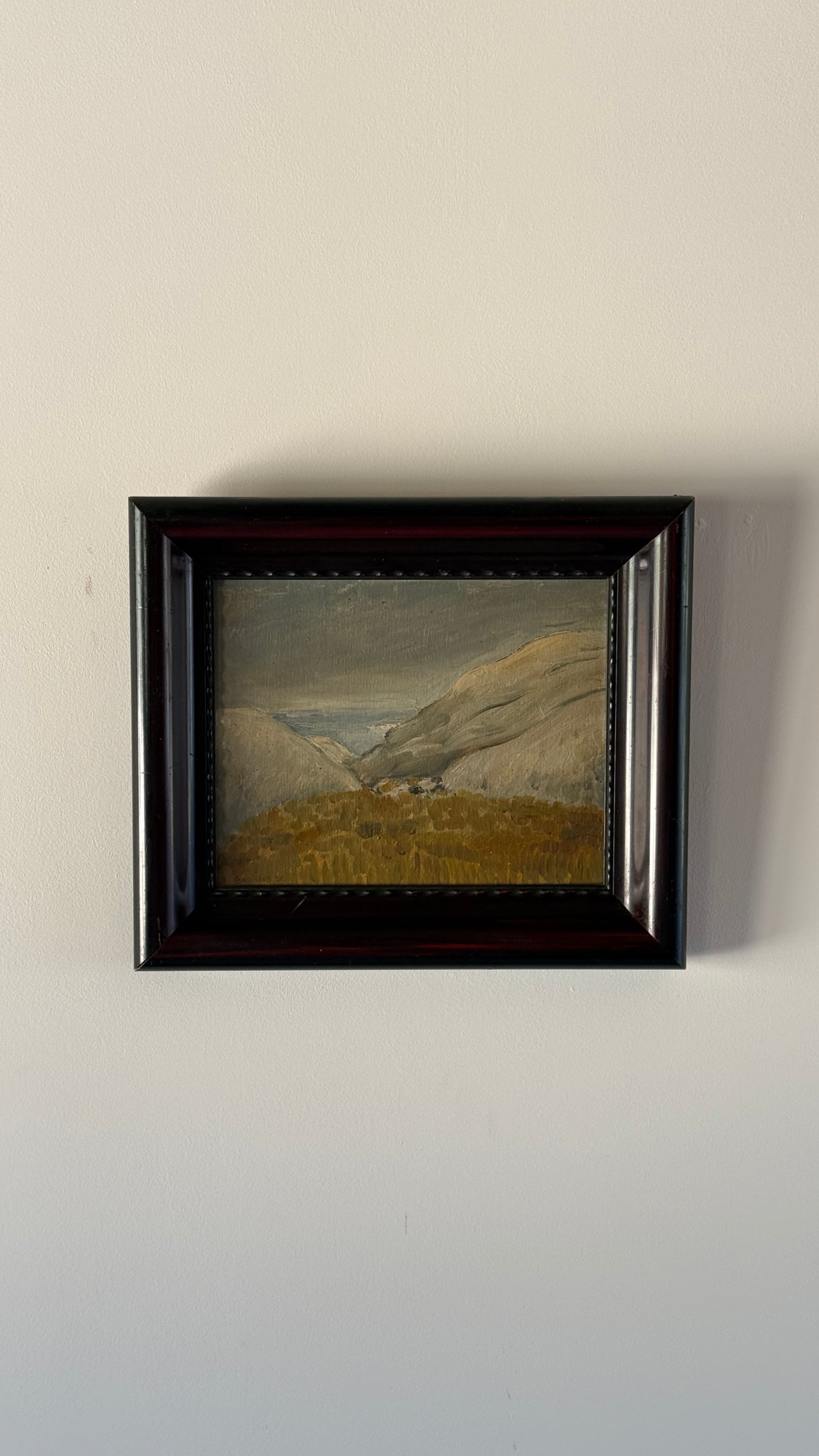 RESERVED Swedish Oil on Panel. Goran Brunius, 1935.