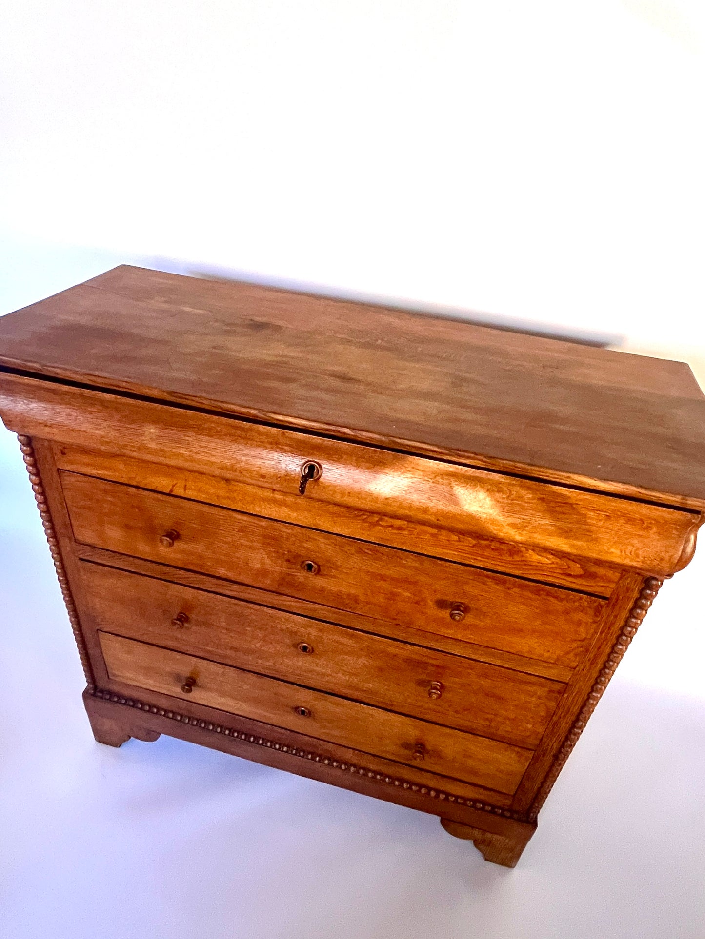 ON HOLD French Chest of Drawers with Bobbin Decoration