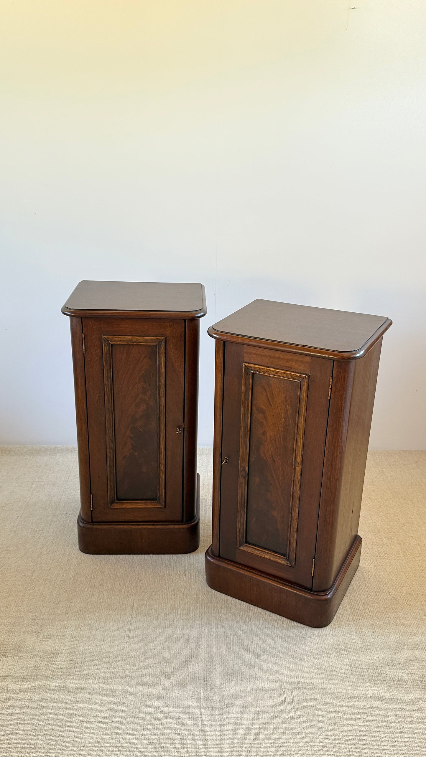 Pair of Late 19th Century Georgian Revival Bedside Cabinets
