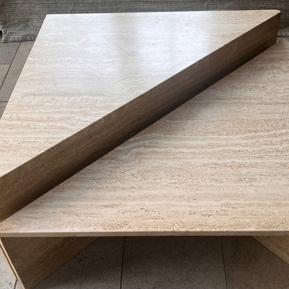Italian Travertine Modular Table By UP&UP C 1970