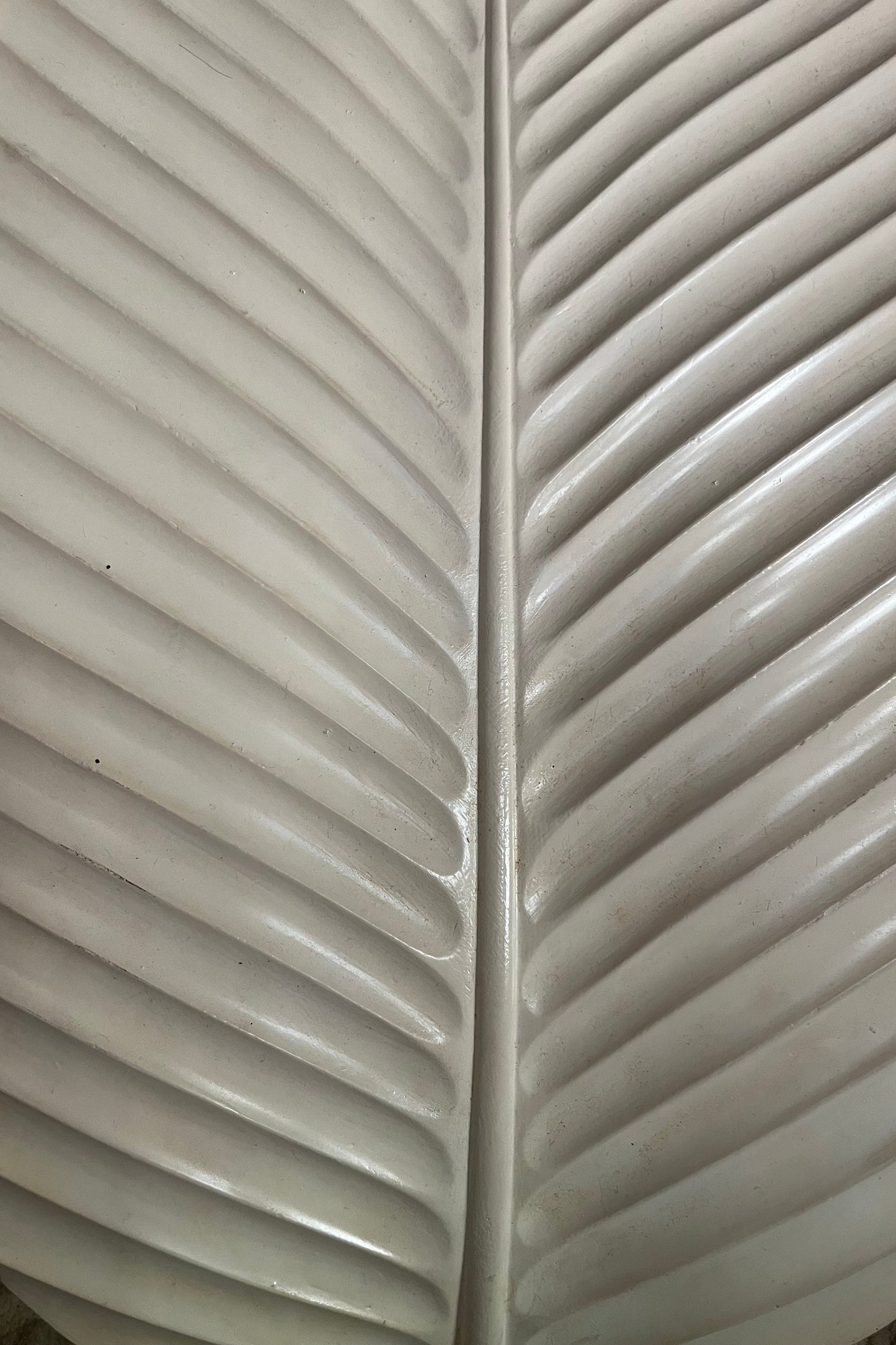 Pair of French Plaster Leaf-Form Wall Lights c.1970