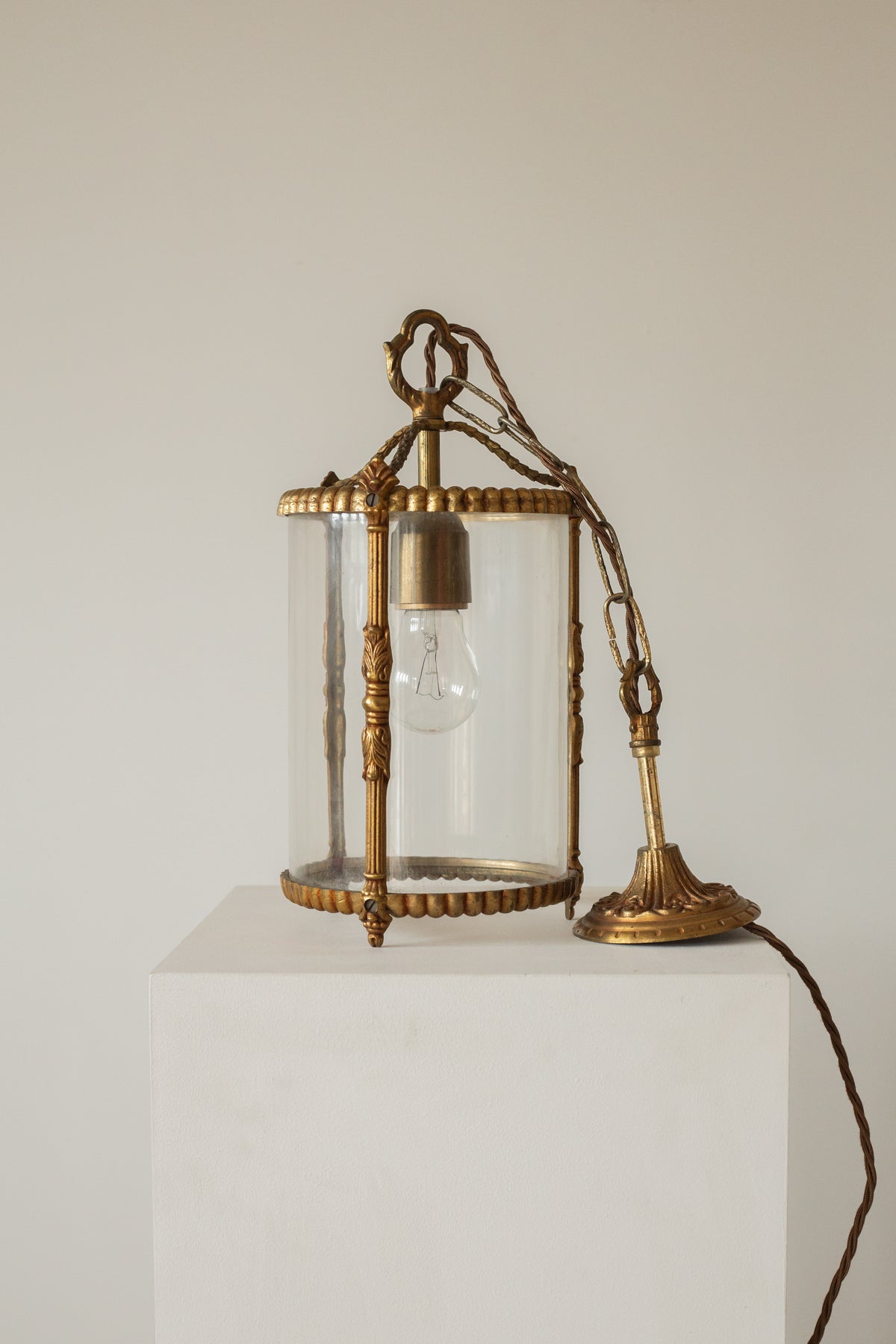 Early 20th Century French Brass Lantern