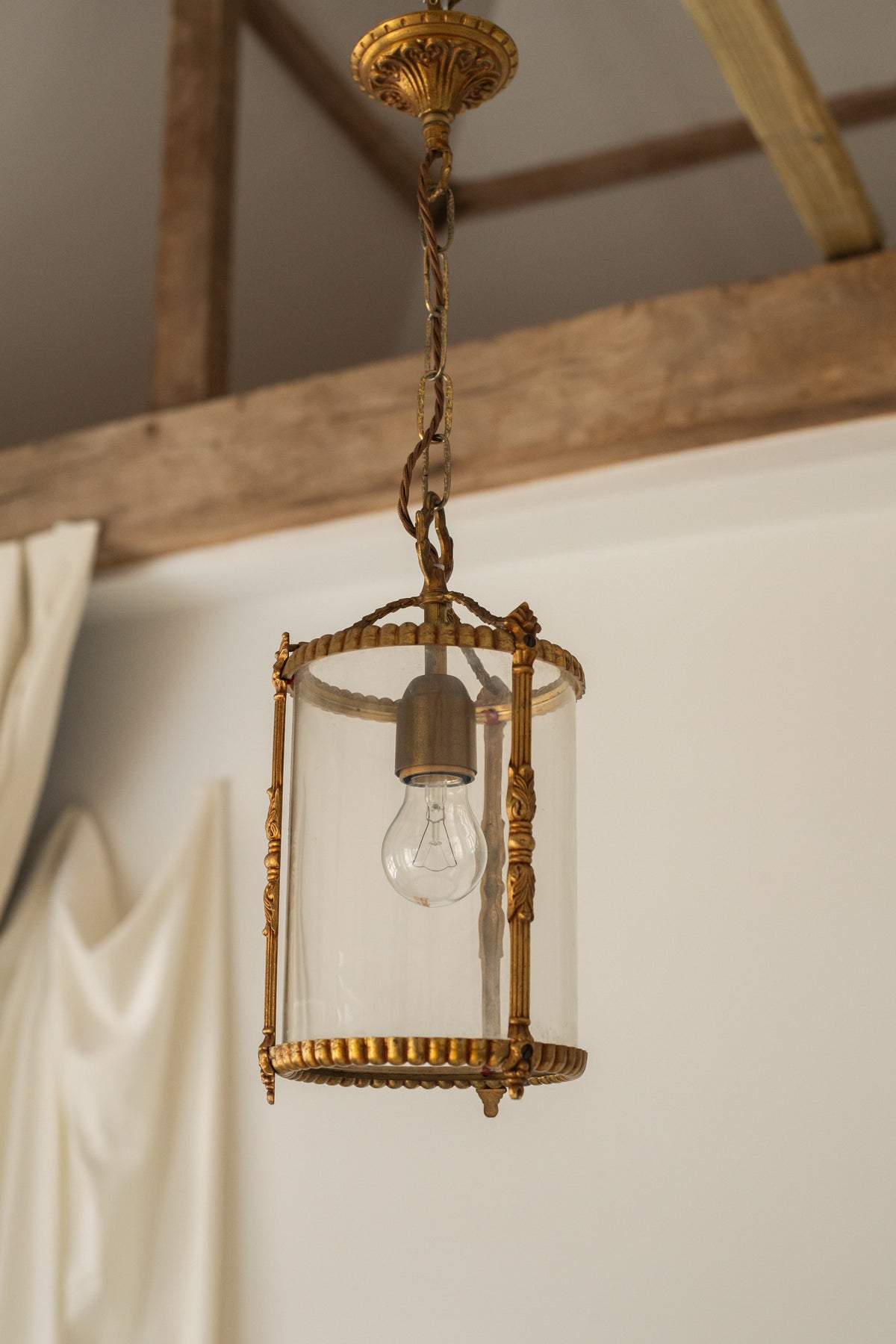 Early 20th Century French Brass Lantern