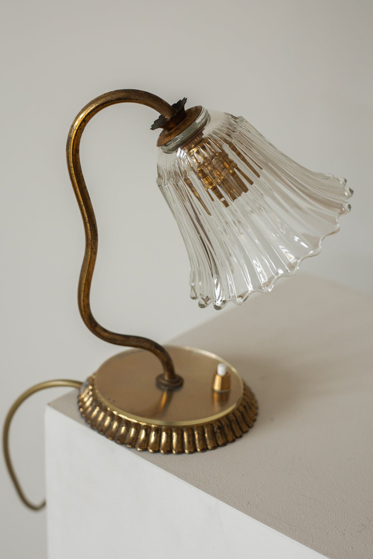Pair of Murano Glass Wall Table Lamps