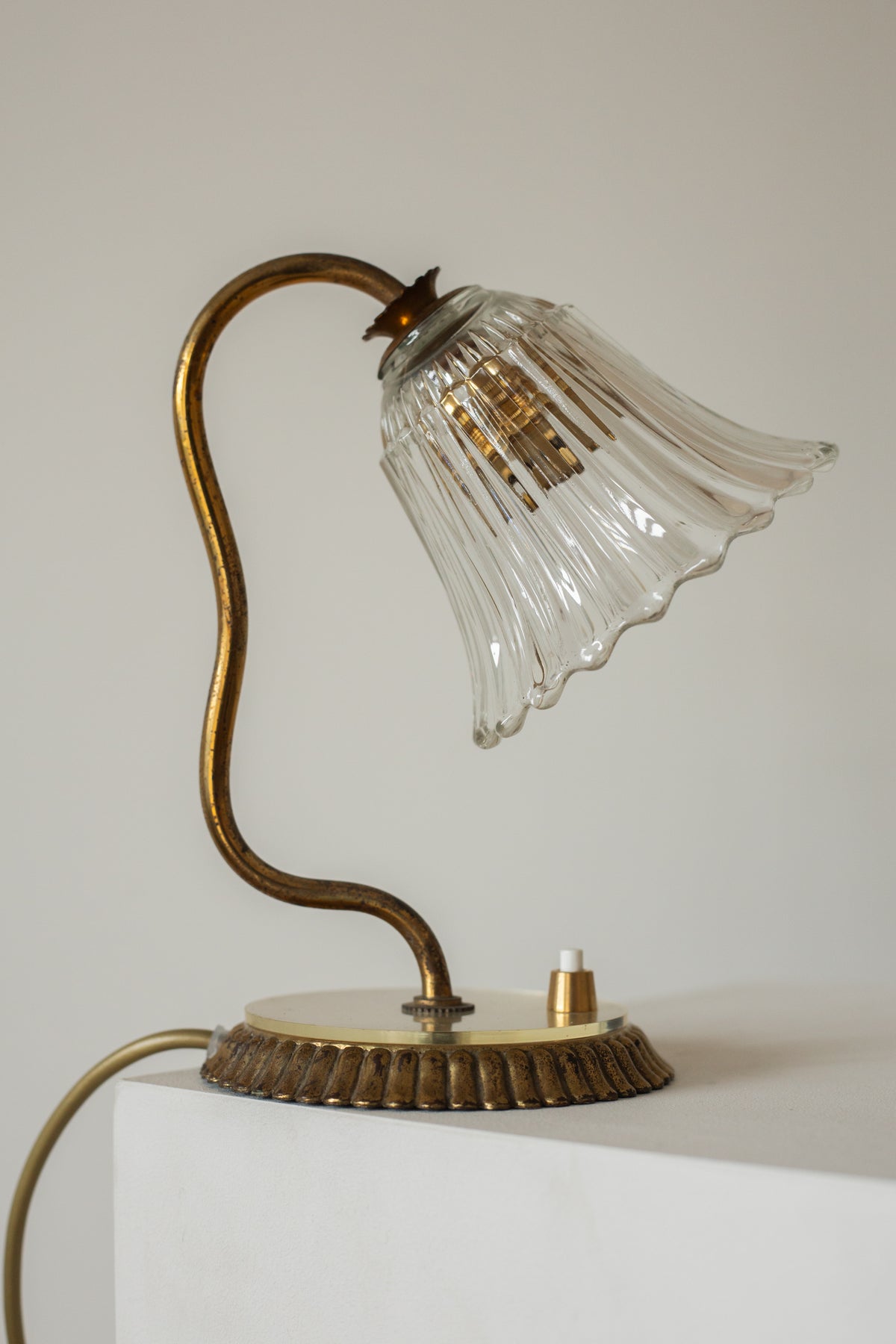 Pair of Murano Glass Wall Table Lamps