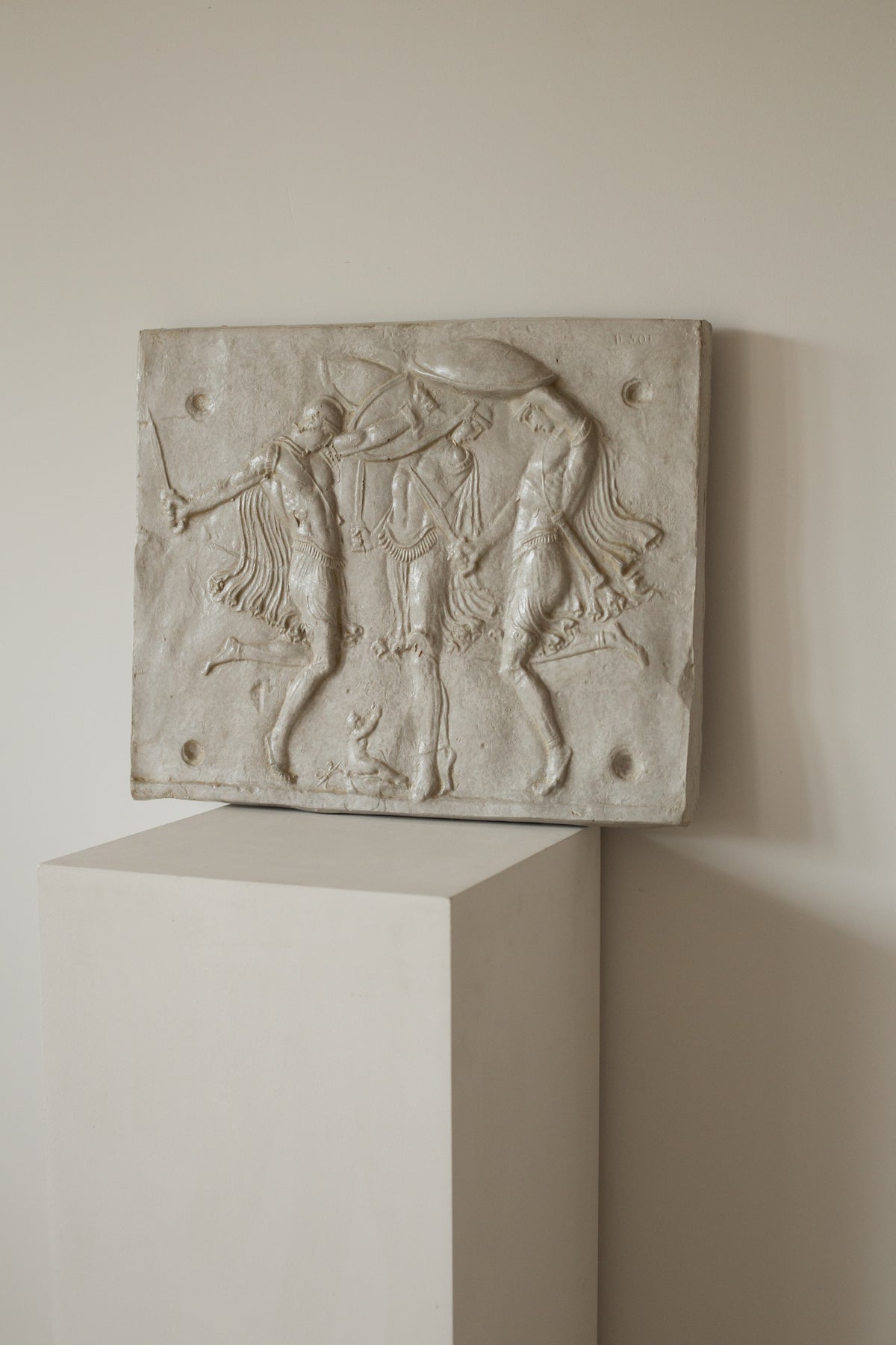 RESERVED Plaster Relief, Dance of the Kourites.
