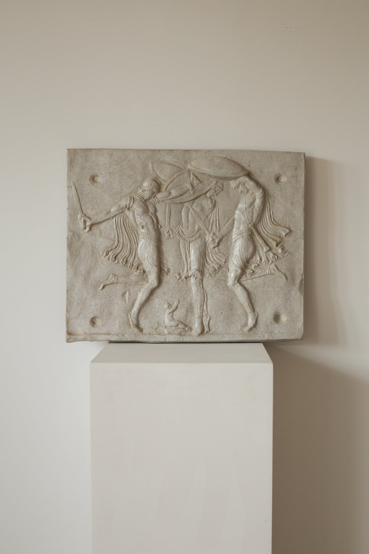 RESERVED Plaster Relief, Dance of the Kourites.