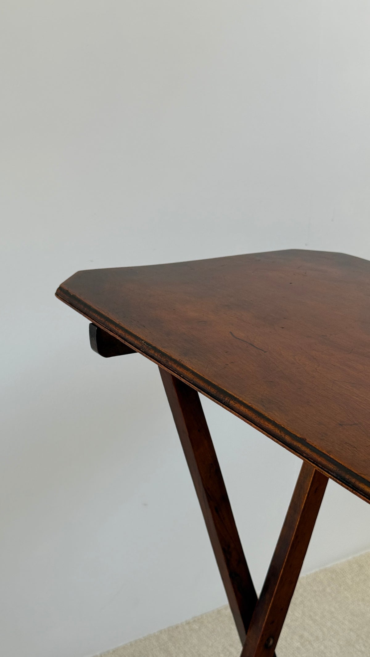 Pair of Edwardian Mahogany Folding Coaching Tables, c.1900