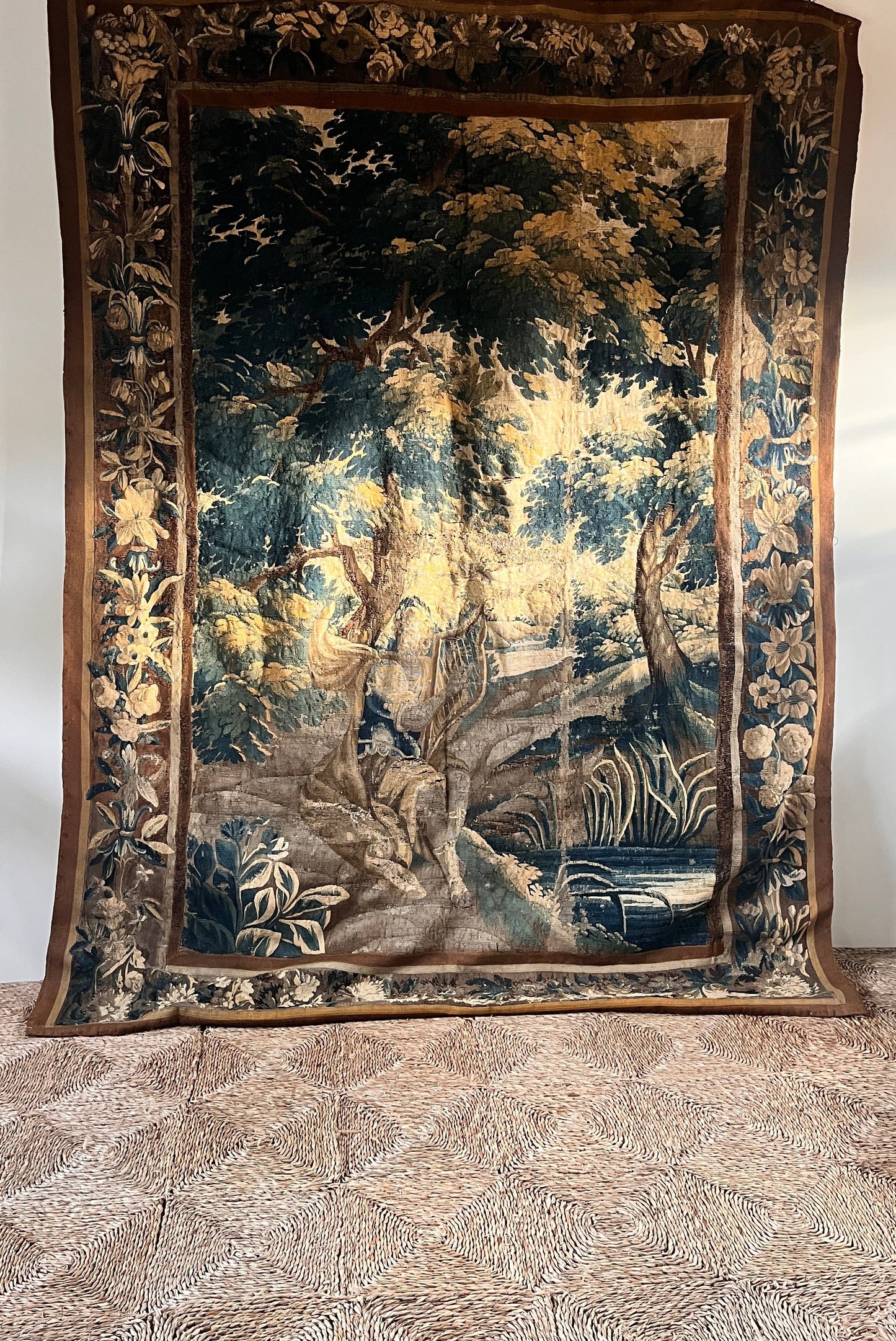 18th Century Verdure Tapestry Aubusson