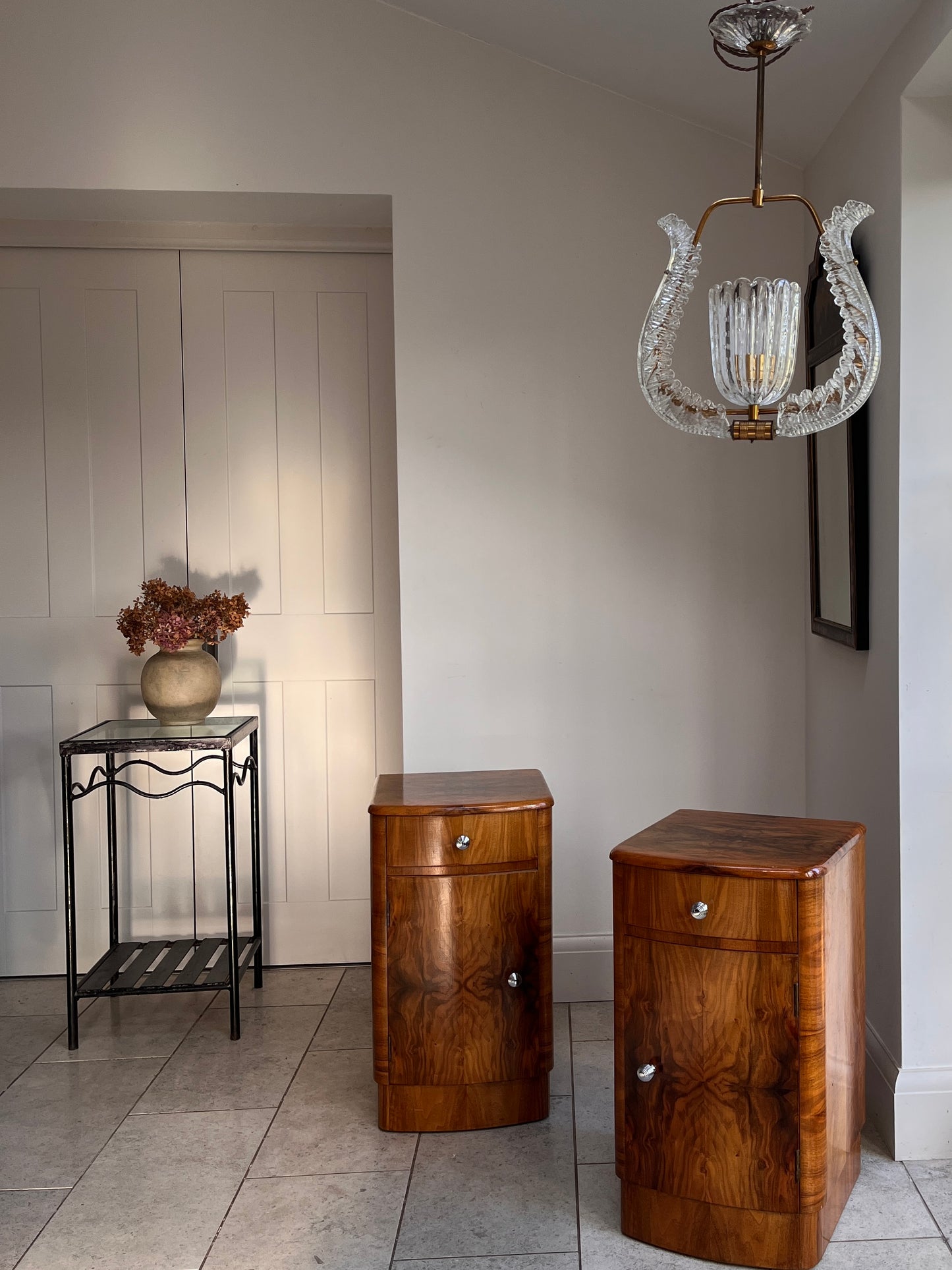 Mid-Century Murano Glass Pendant Light attr. Barovier & Toso