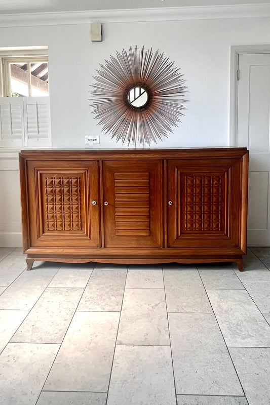 Mid-Century French Oak Sideboard in the Manner of Charles Dudouyt