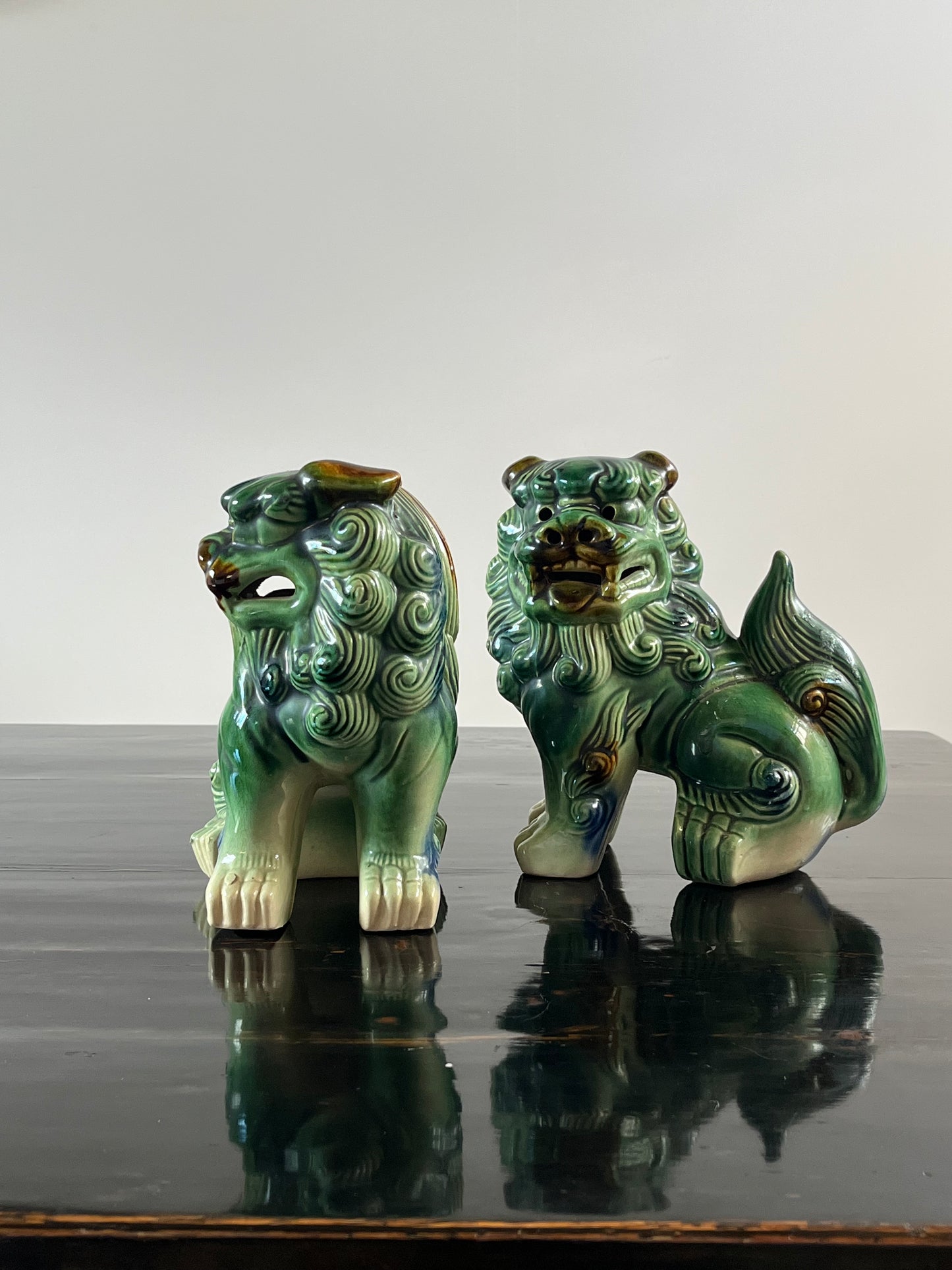 Pair of Vintage Chinese Foo Dogs