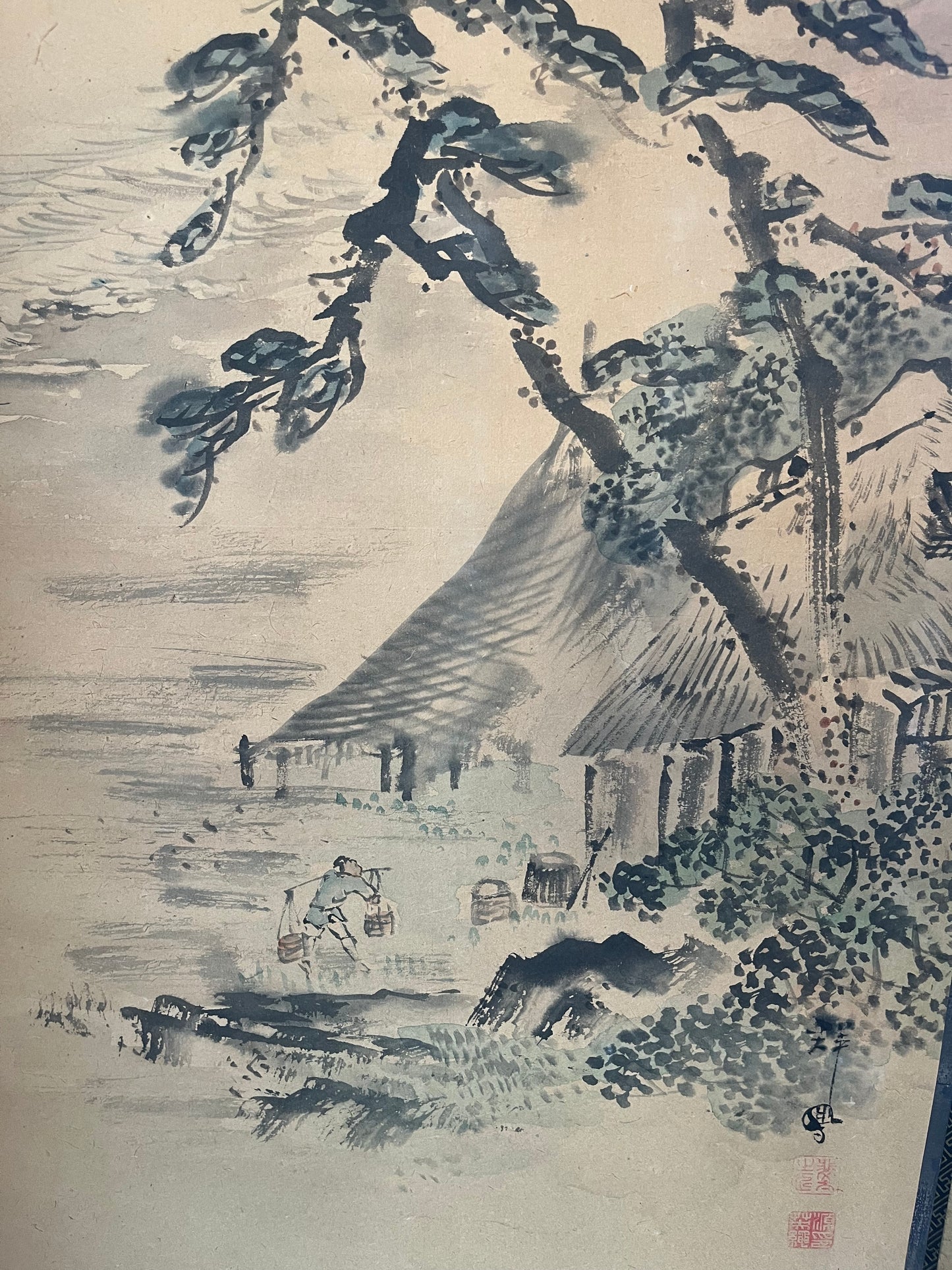 Monumental Japanese Six-Fold Byōbu Screen, Late Edo to Early Meiji Period
