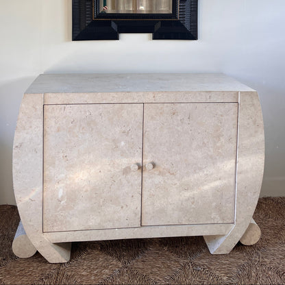 Sculptural Fossil Stone Cabinet c. 1970