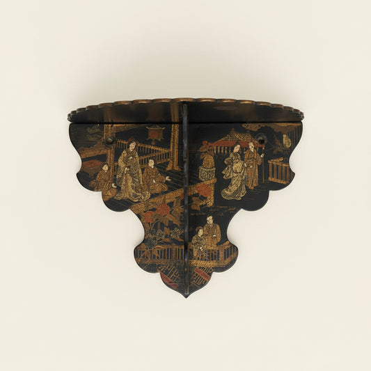 Hand Painted Chinoiserie Shelf C.1900