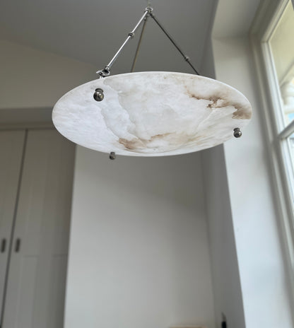 Large Alabaster Plafonnier