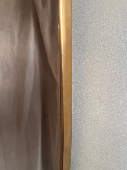 Mid-century Italian Brass Shield Mirror