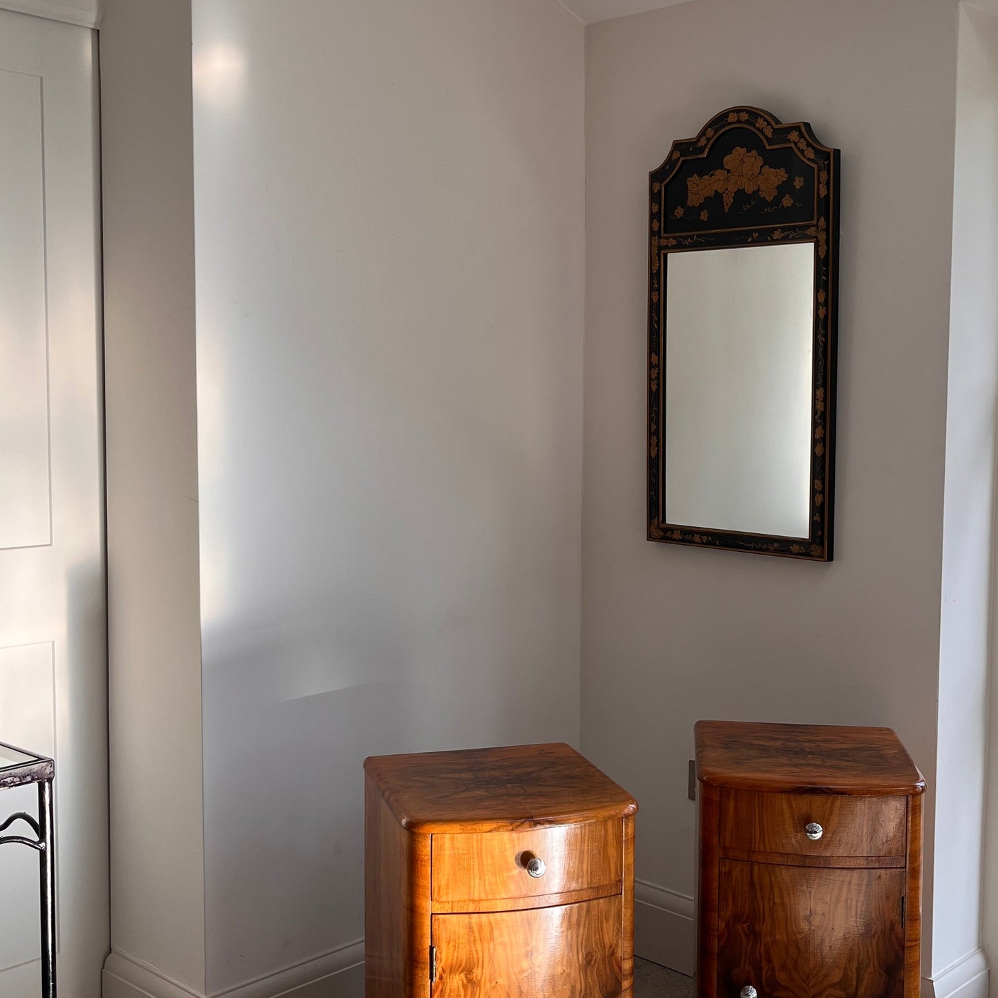 Chinoiserie Lacquered Wall Mirror 