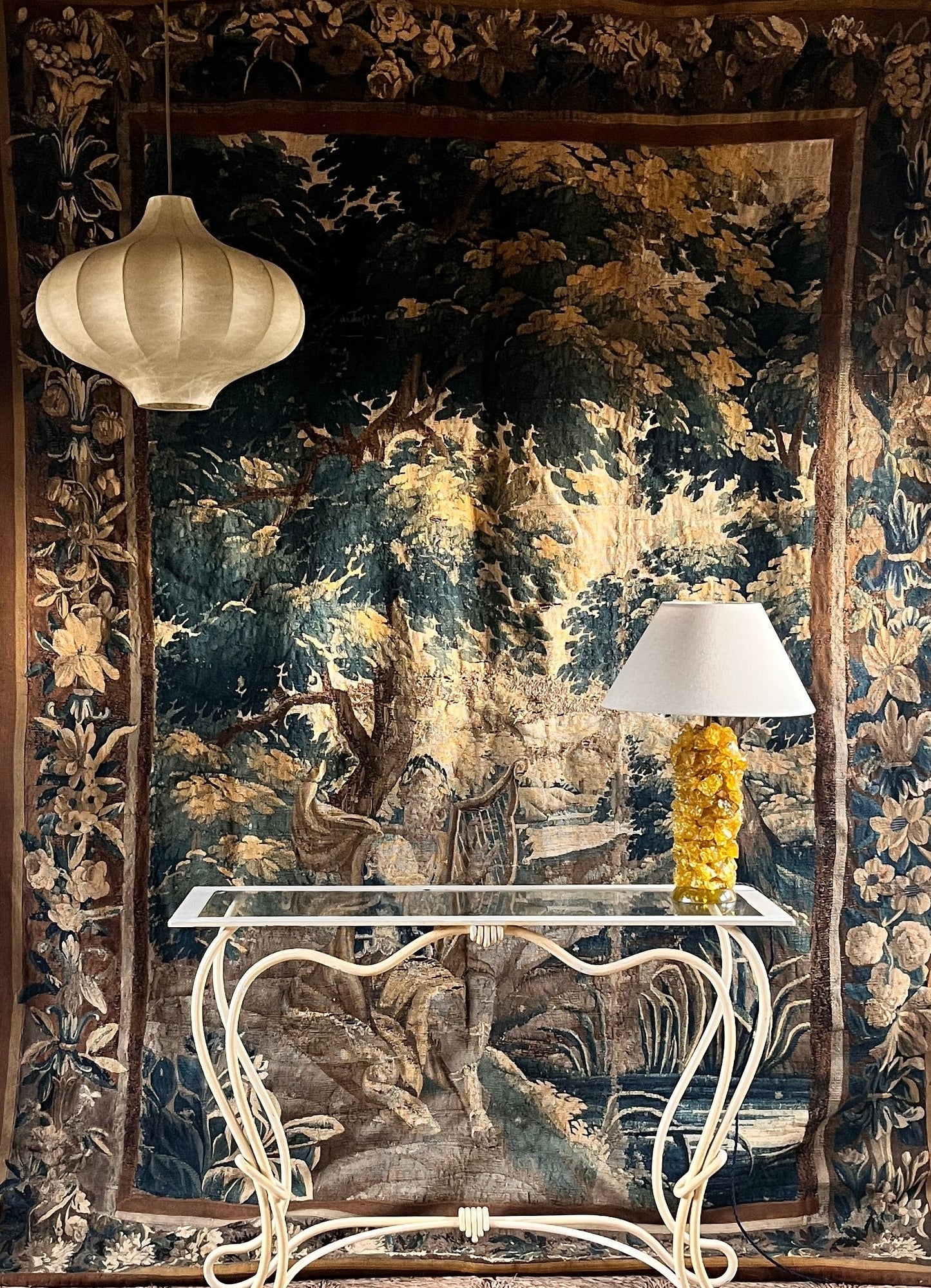 18th Century Verdure Tapestry Aubusson