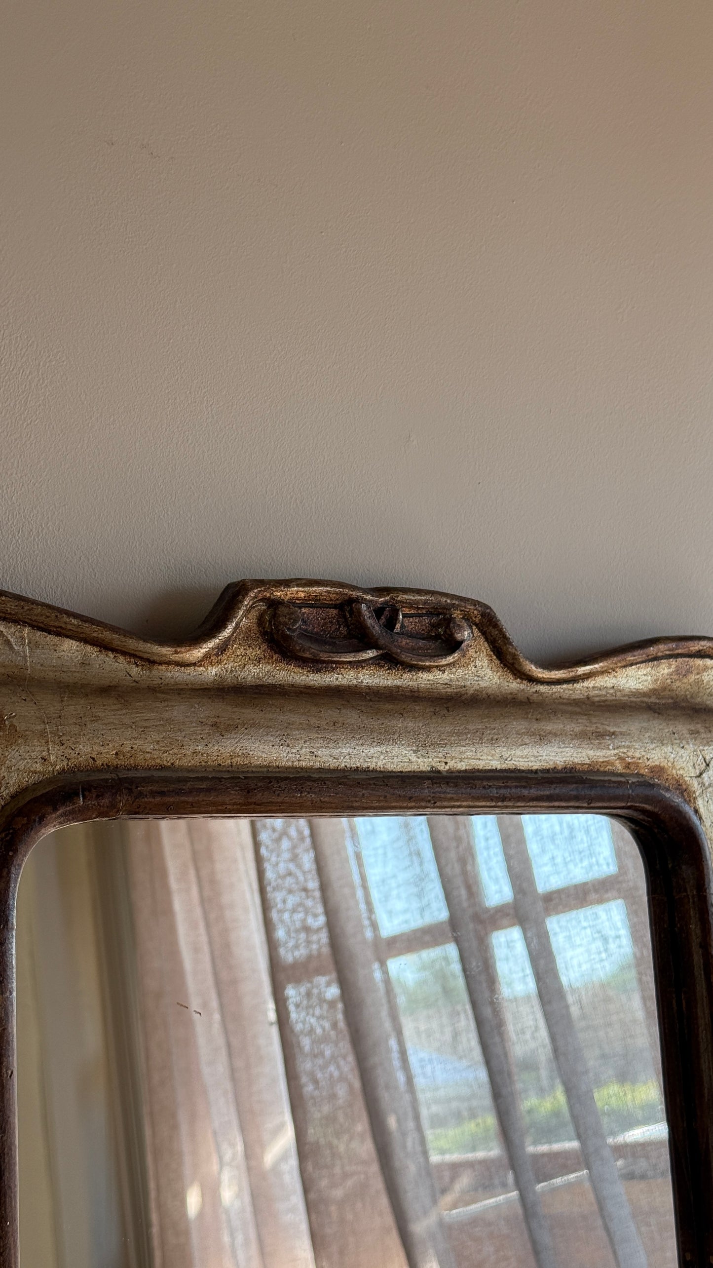 Italian Mid-Century Giltwood Mirror