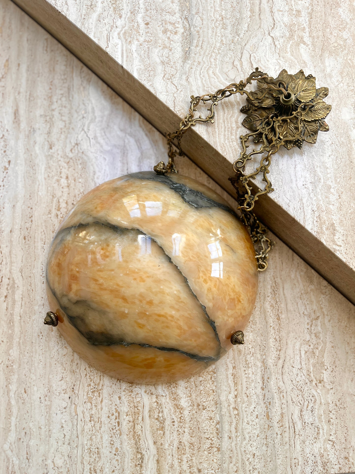 Italian Marble Plafonnier