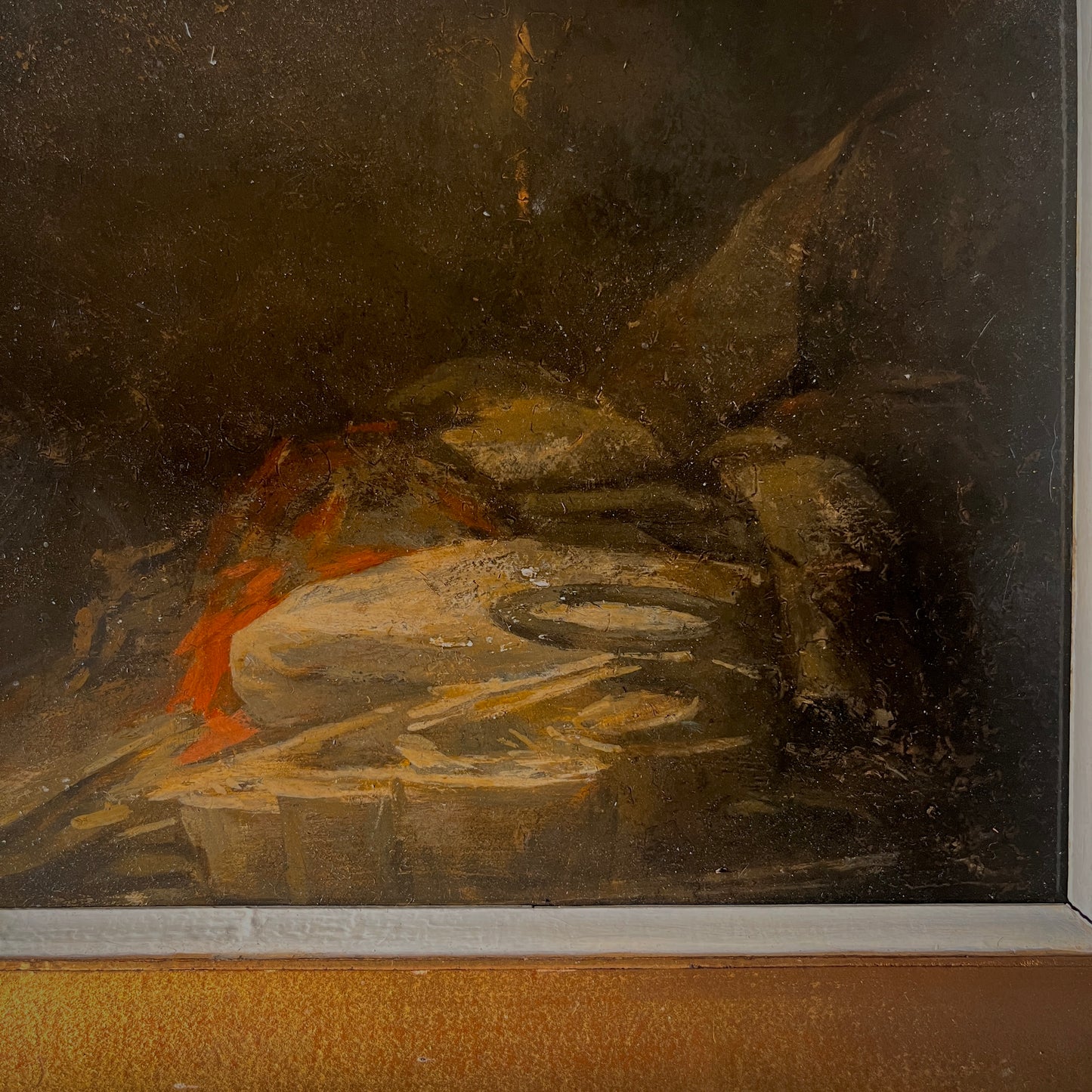 19th Century French Still Life Oil on Board