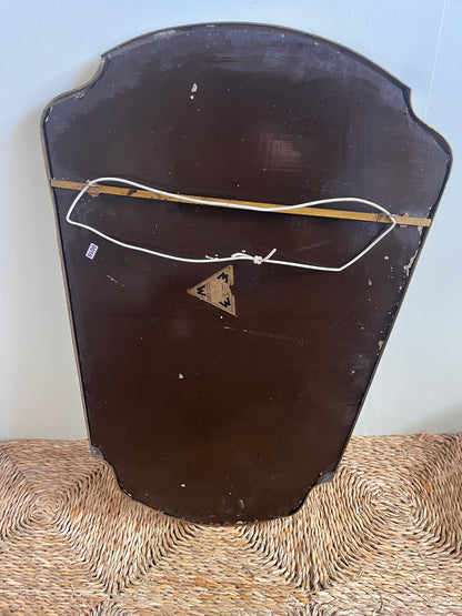 Mid-century Belgian Brass Mirror