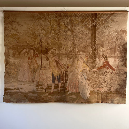 19th Century French Pastoral Tapestry