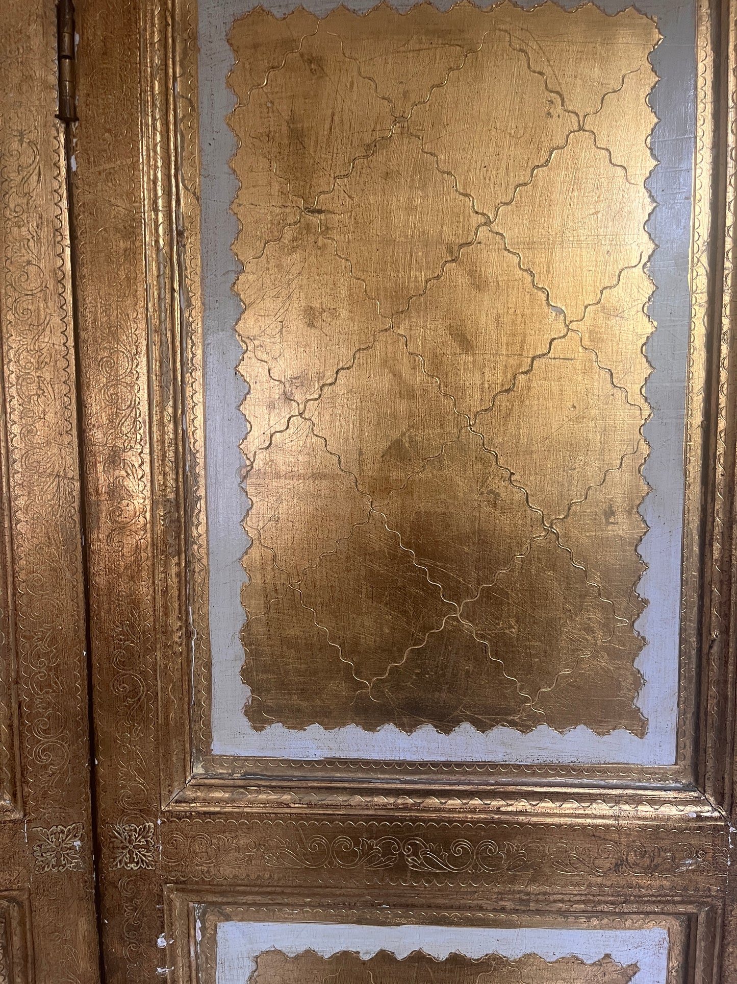 Mid-century Florentine Folding Screen, circa 1960s.