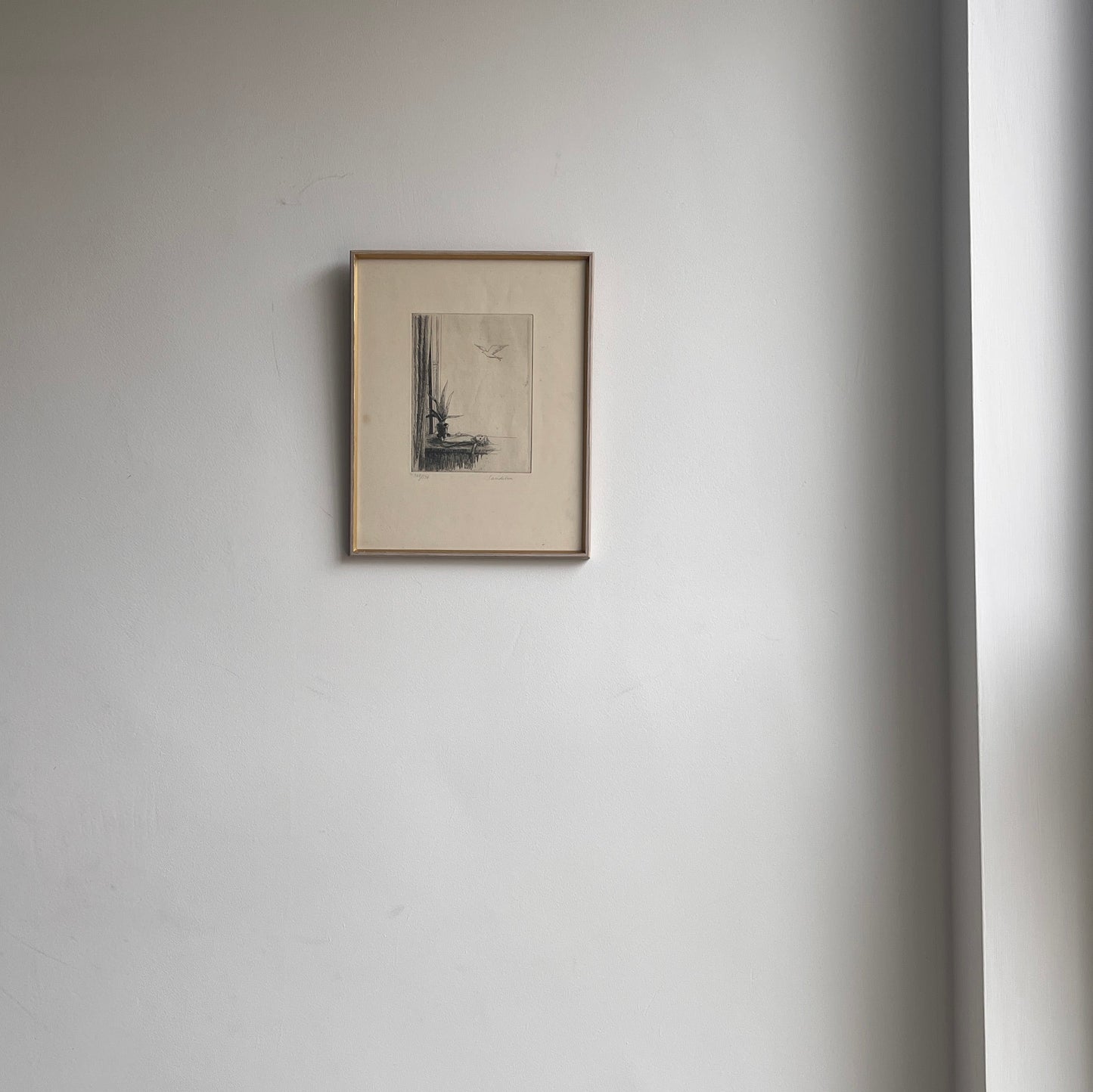 Swedish Etching "Doll on a Table" Börje Sandelin (1926–1970)