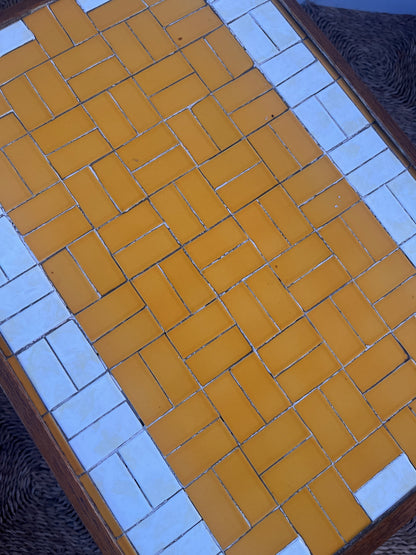 Midcentury Tile Topped Sidetable